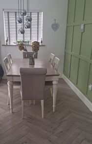 EZ LIVING Montreux Large Dining Table + 6 Chairs