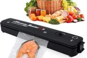 Food Vacuum Sealer 220V/110V Vacuum Sealer Packaging Machine Vacuum bags Household Black