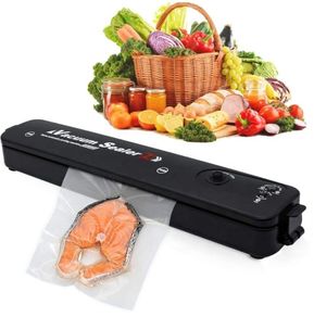 Food Vacuum Sealer 220V/110V Vacuum Sealer Packaging Machine Vacuum bags Household Black