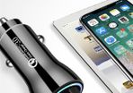 New 5.0V Dual USB Port Fast Car Charger For Samsung
