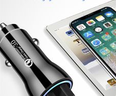 New 5.0V Dual USB Port Fast Car Charger For Samsung
