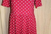 Red Polka dot midi Wallis dress size UK14 EU42 Perfect condition Postage included