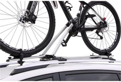 2 X Aguri Acuda II Silver Bike Carrier Roof Rack