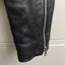 Zara Black Genuine Leather Biker Jacket - Size S Fits XS Image 8