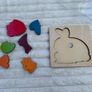 George Luck Puzzle Hape Rabbit 7pcs new Damaged Box Please see photos Image 10