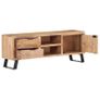 TV Cabinet 120x30x42 cm Solid Acacia Wood with Live Edges Image 2
