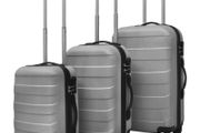 Three Piece Hardcase Trolley Set Silver