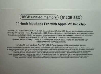 Apple MacBook Pro 14 M3 Pro