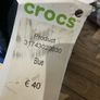 Crocs lined blue kids size J3 EU 34-35 brand new Image 6