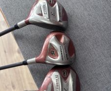 Vintage TaylorMade Ti Bubble 2 Fairway Woods Set (3, 5, 7)