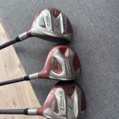 Vintage TaylorMade Ti Bubble 2 Fairway Woods Set (3, 5, 7)