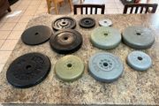 Gym Weightlifting Plates, Cheap, Various Sizes.