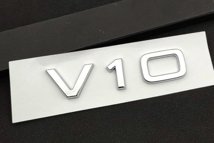 V10 Car Rear boot badge