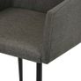 Dining Chairs with Armrests 2 pcs Taupe Fabric Image 3