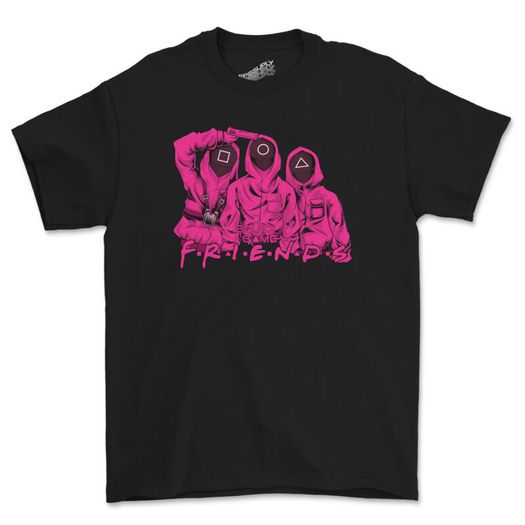Squid gang friends squid game parody t-shirt squid games t-shirt