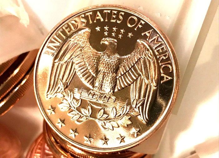 1 oz Copper .999 Round bullion coin  - U.S. Quarter