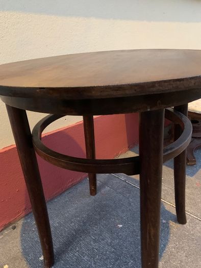 Genuine Vintage Bentwood Table 67cm Height 60cm Diameter
