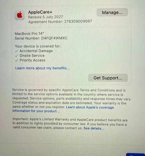 Mac book m3 Pro/14 inch/18GB/512