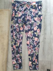 Primark lounge flower trousers M uk10