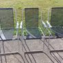 4 Garden Chairs in excellent condition, and fold away nicely for storage, great for camping trips Image 3