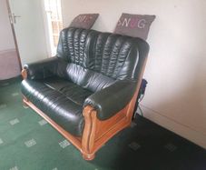 2 seater leather couch