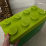 larger Lego storage box / green Image 4