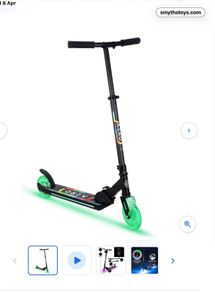 Aero folding scooter with led lights