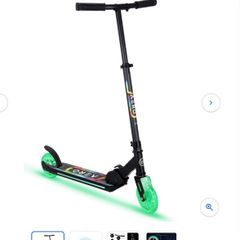 Aero folding scooter with led lights