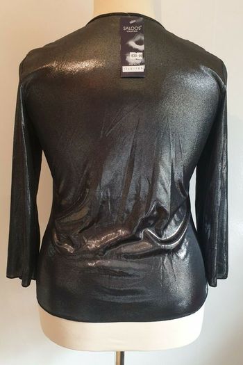 Saloos Ladies Black Sparkly Top New With Tags Size M