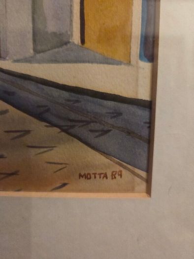 Casimiro Motta signed Watercolour