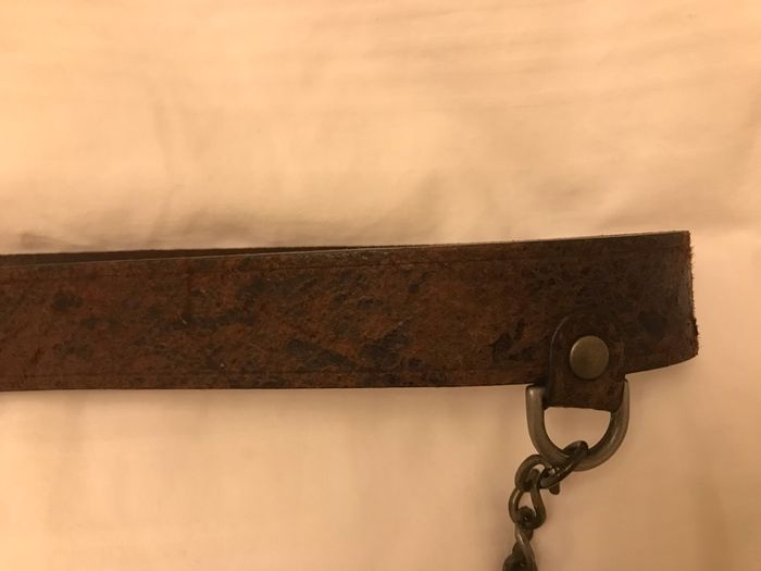100% Authentic Alexander McQueen Brown Leather Belt