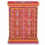Sideboard Solid Mango Wood Pink Hand Painted Image 3