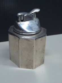 Vintage Tiffany & Co Sterling Silver Weighted Table Lighter Holder Evans USA