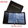 1pc Zipper Faux Leather Case 360 Large Capacity Coin Collection Book Size Grid Mixed Coin Stamp Collection Book Badge Sticker High-end Protective Cover Hot Stamping Storage Book Image 10