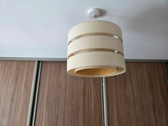 Inlight Petra Natural Woven Effect light shade with a unique three-layer slubby cylinder design