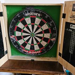 Wooden Dartboard Cabinet
