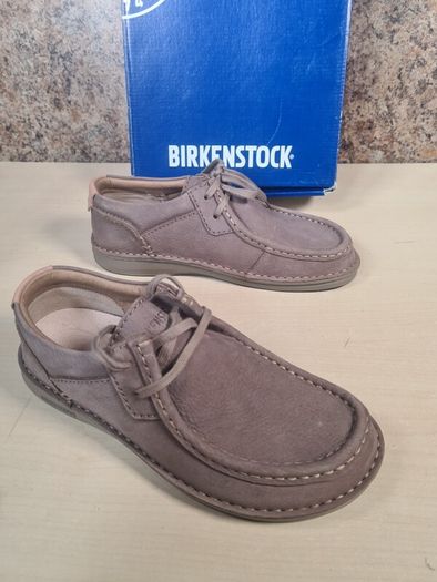 BIRKENSTOCK PASADENA shoes suede leather taupe beige brown Size UK 5 EU 38 boys girls women unisex BRAND NEW BOXED