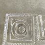 Set Of 2 Galway Crystal Square Candleholder Or Night Light Holders. Image 9