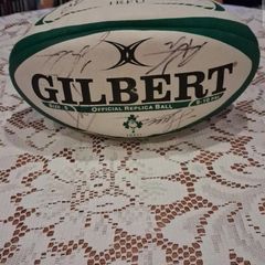 Signed ireland Gilbert rugby ball