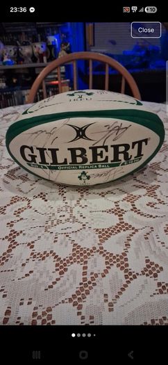 Signed ireland Gilbert rugby ball