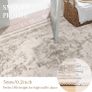 Vintage Beige Rugs Living Room Washable Non Slip Large Area Rug 240x300cm Bedroom Kitchen Hall Lounge Office Dining Room Indoor Carpet Low Pile Big Carpets Image 6