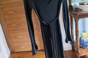 Charcoal grey wool dress