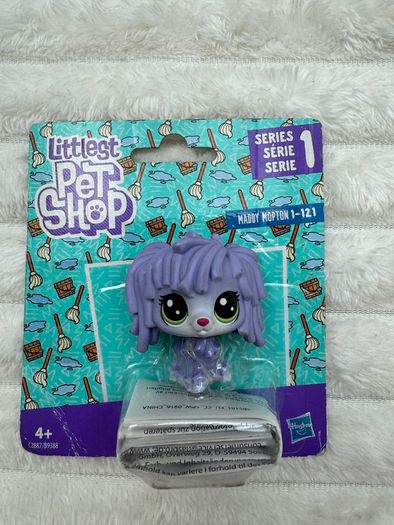 Littlest Pet Shop LPS Purple Komondor Dog Mop Maddy Mopton 1-121 DIRty Please see Pictures