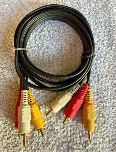 1.5m gold plated RCA component cables