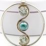 Mabe Pearl & Green Amethyst On Sterling Silver Pendant Image 5