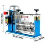 Electric Wire Stripping Machine, 1.5-38 mm Automatic Wire Stripping Machine, 11 Channels 10 Blades Cable Stripping Machine, Wire Stripping Tool 2286 cm/Minute, for Recycling Copper Wire Image 9