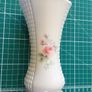Irish Parian Donegal China Embossed Rose Patterned Vase Image 2