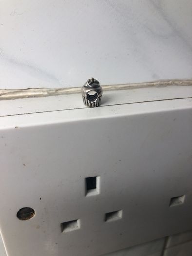 silver pandora gold and silver charm