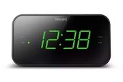 Philips AJ3400/79 FM Radio with Large LED Display Dual Alarm Clock Black- Used