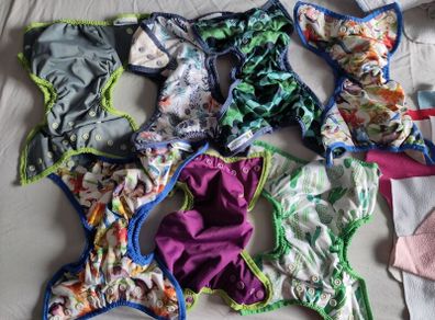 Best Bottoms Little lamb cloth nappies, hemp inserts